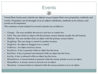 Ppt on visual basics | PDF