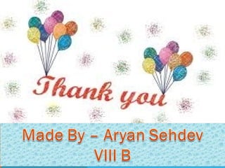 Ppt on wildlife by aryan sehdev