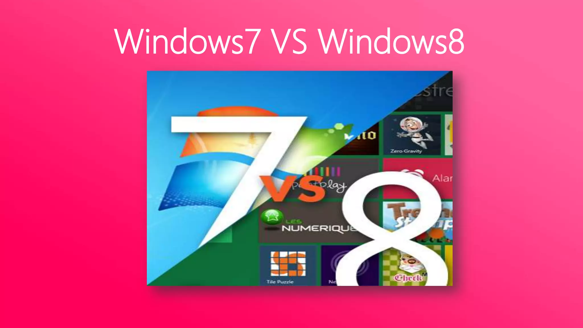 Windows7 VS Windows8

 