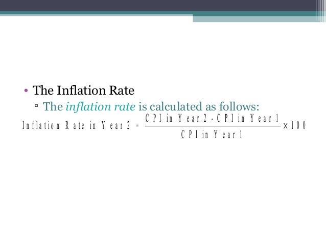 how do you calculate inflation