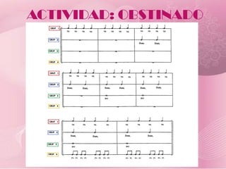 ACTIVIDAD: OBSTINADO
 