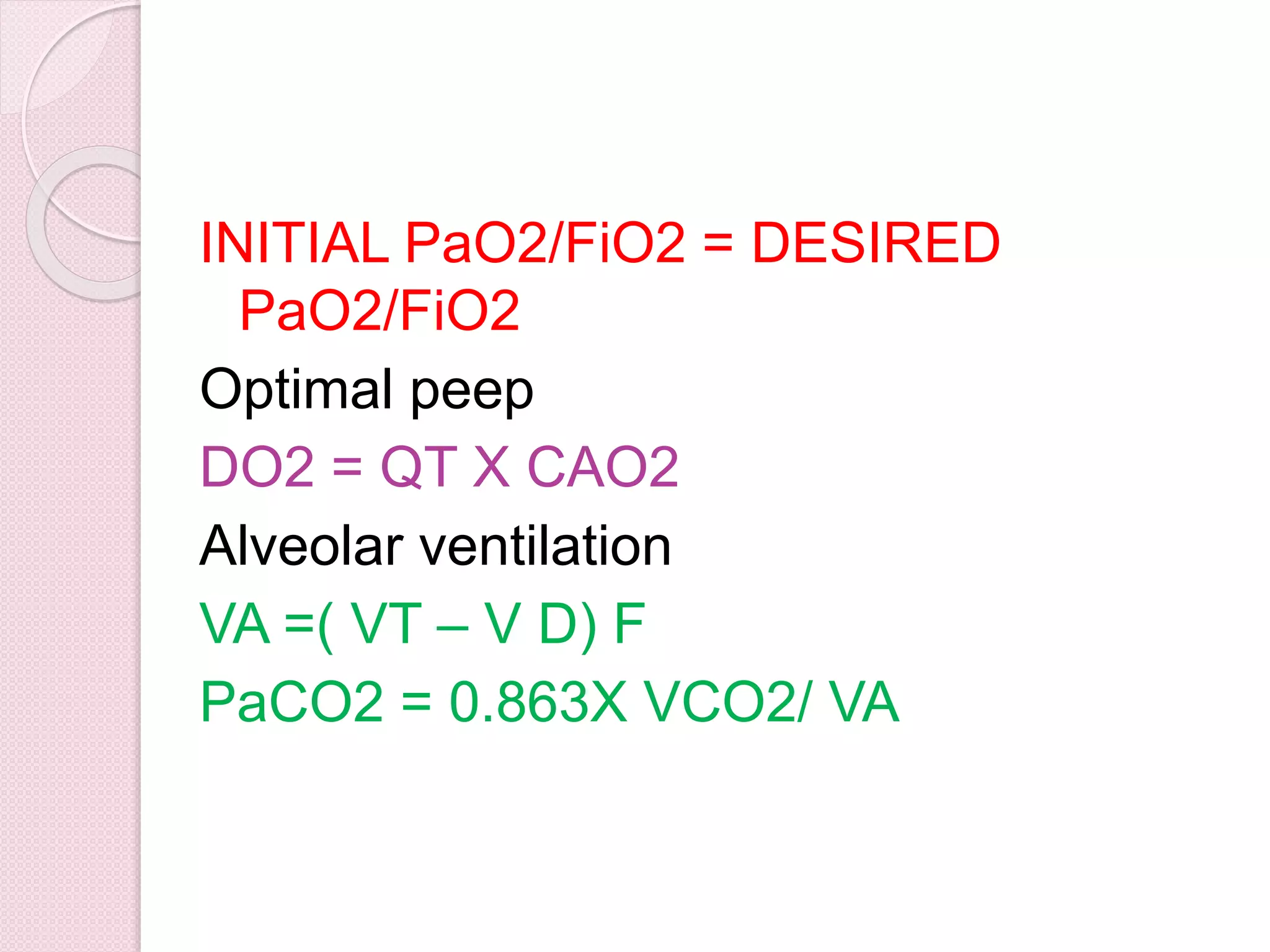 mechanical ventilation | PPTX