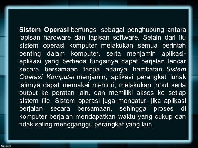Sistem Operasi Komputer