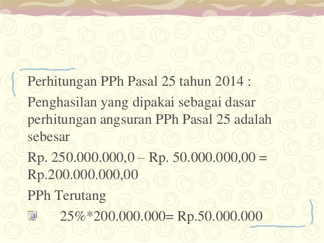 Download form pajak pph pasal 25 Download form pajak pph pasal 25