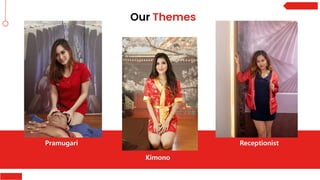 Pramugari
Kimono
Receptionist
 