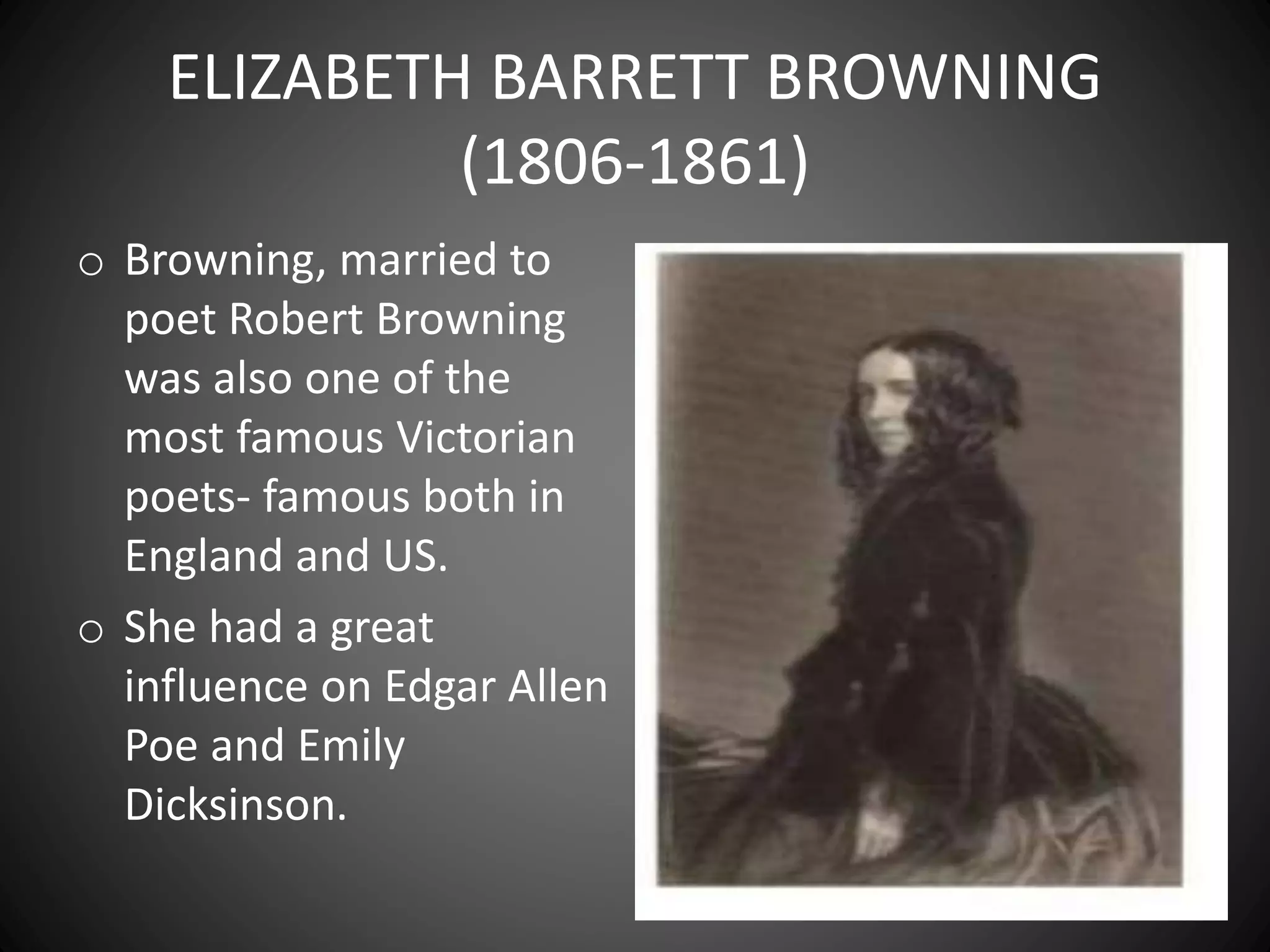 Paper no 6 poets of victorian age ppt