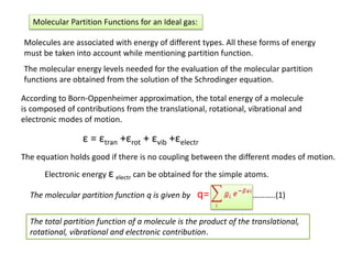 PPT Partition function.pptx | Chemistry | Science