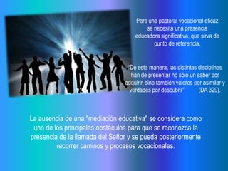 Ppt pastoral juvenil y vocacional | PPTX
