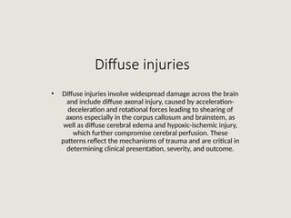 Accelaration Injries Comprehensive Overview of Traumatic Brain Injuries and Perinatal CNS ...