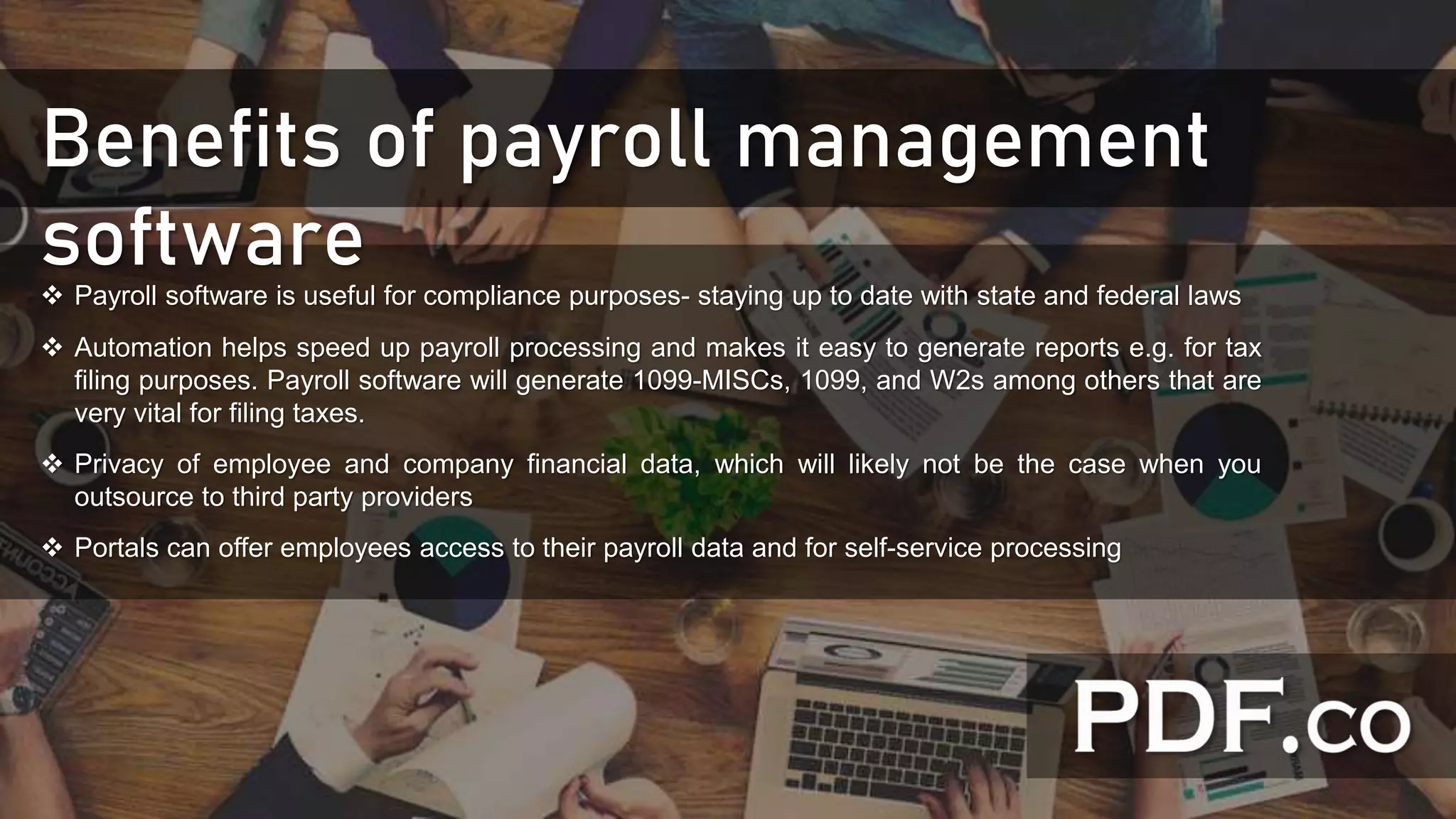 Payroll Management Process, Payroll Methods and Solutions | PPT