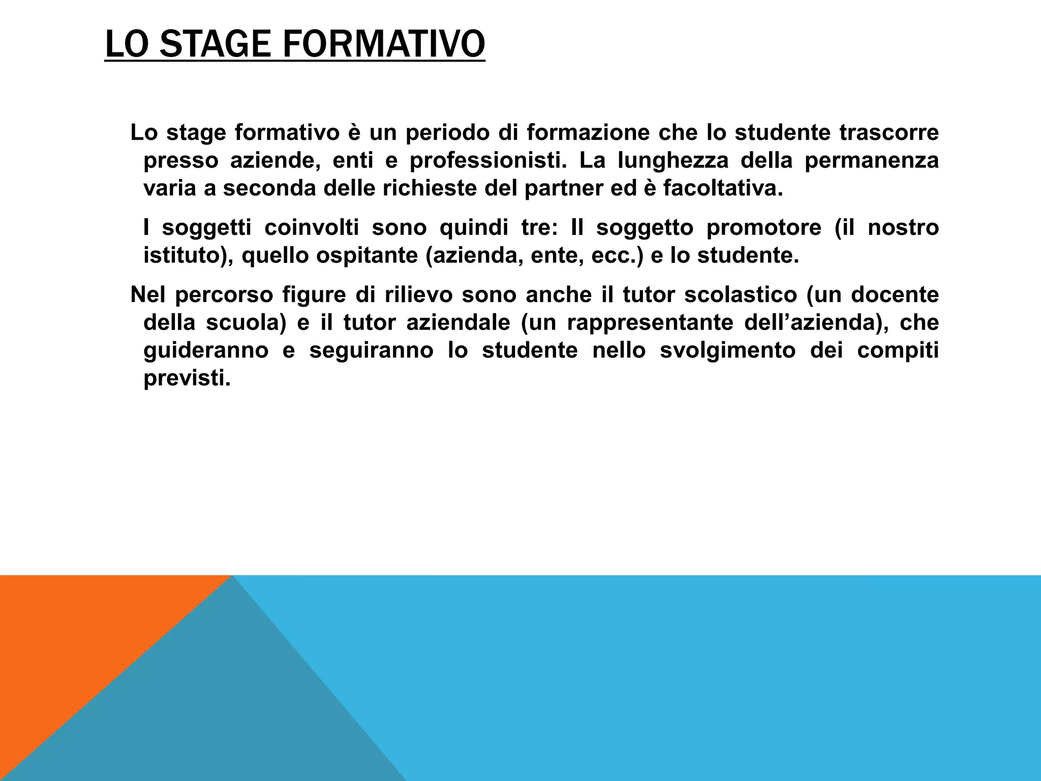 Presentazione PCTO ex ASL | PPTX