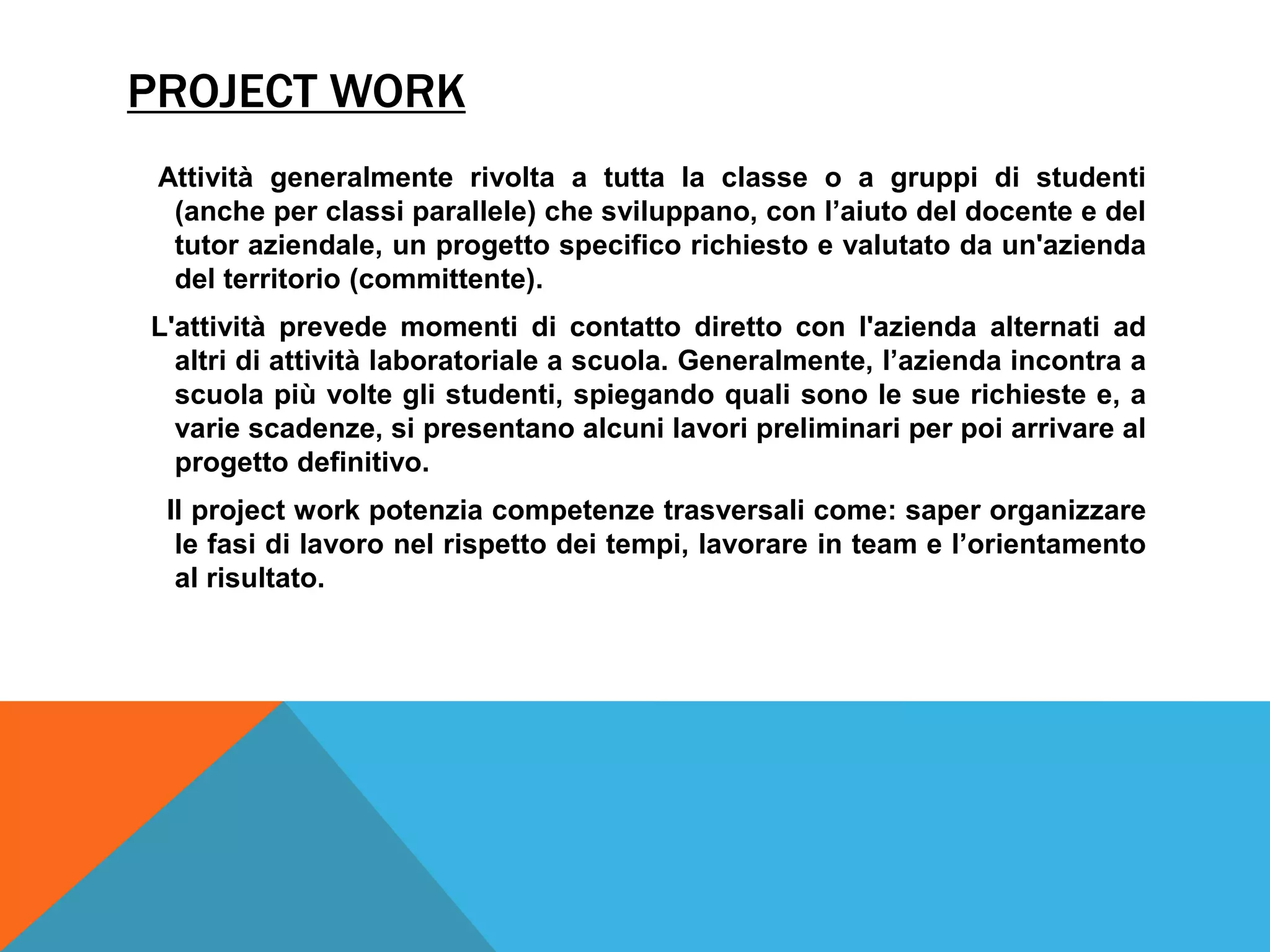 Presentazione PCTO ex ASL | PPTX