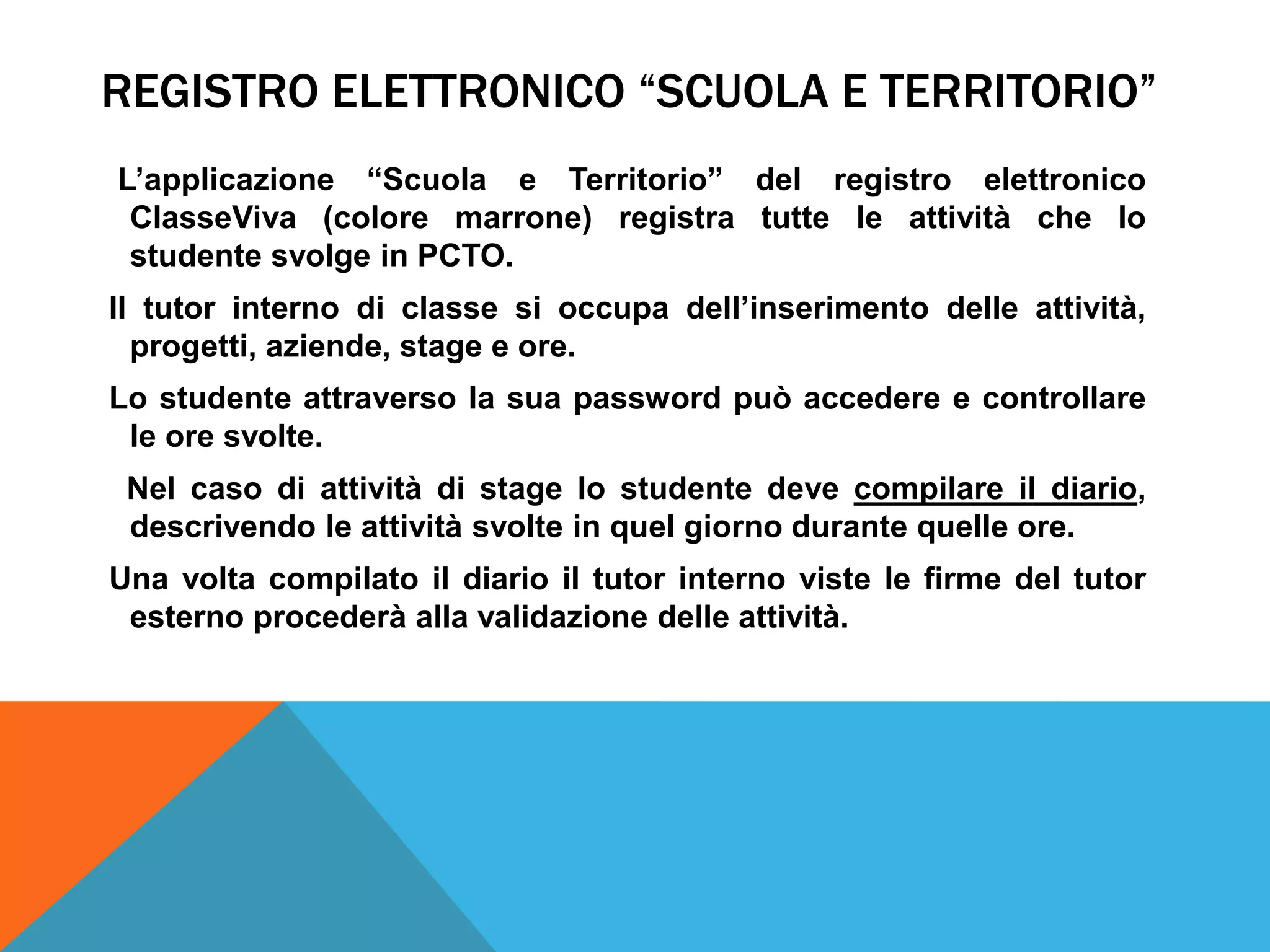 Presentazione PCTO ex ASL | PPTX
