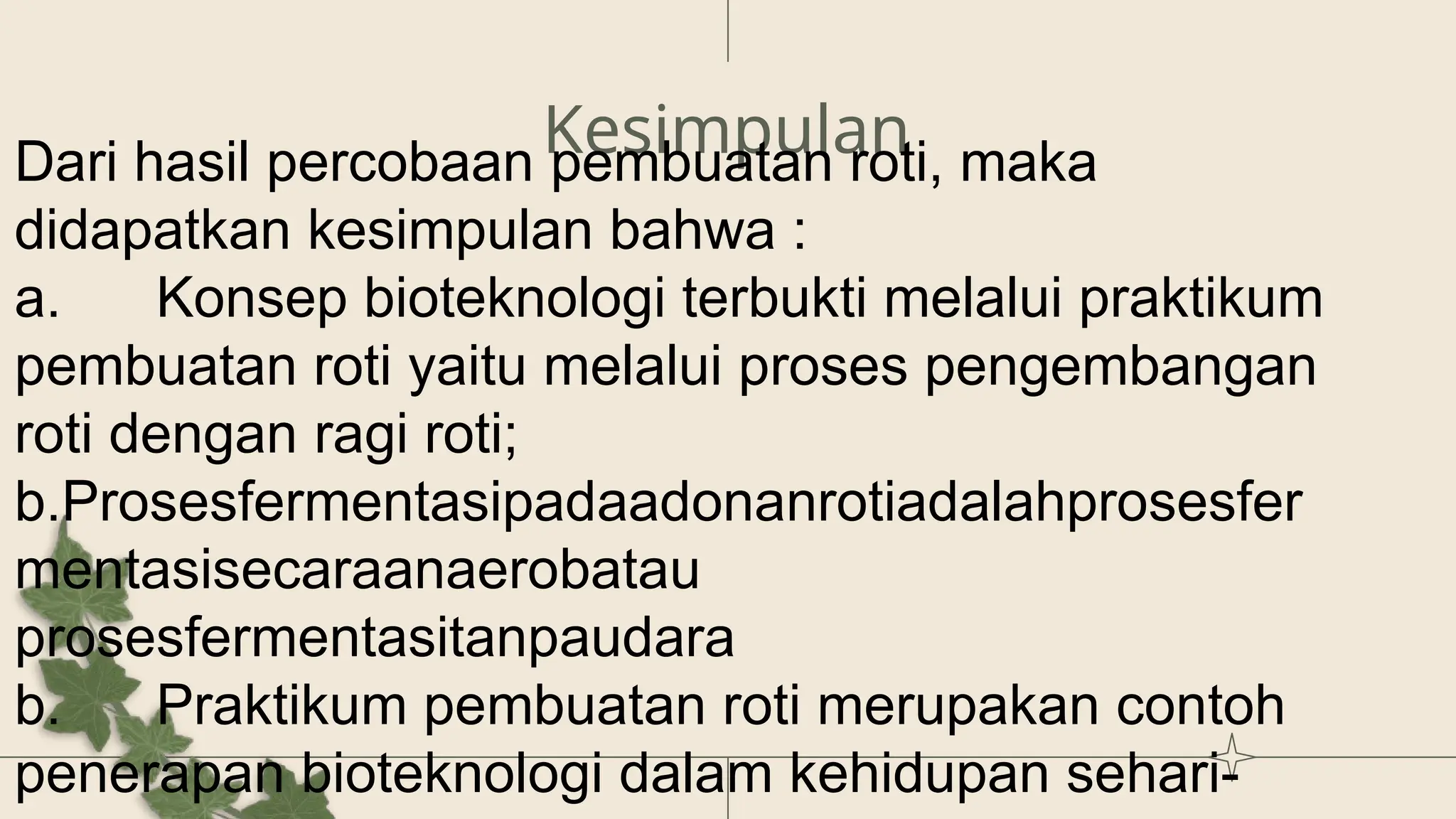 PPT bioteknologi Pembuatan Roti secara sederhana | PPTX