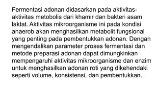 PPT bioteknologi Pembuatan Roti secara sederhana | PPTX