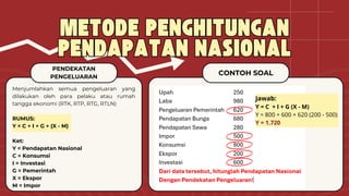 ppt pendapatan nasional untuk pelajaran ekonomi | PDF