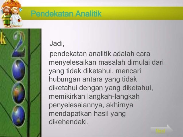 Pendekatan Analitik