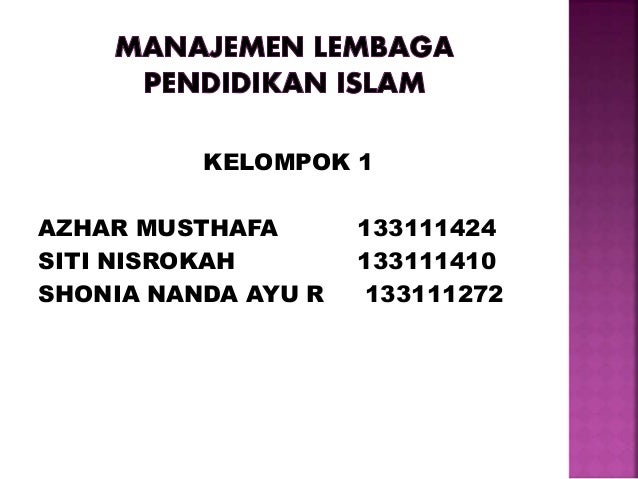 Pengertian Manajemen Lembaga Pendidikan