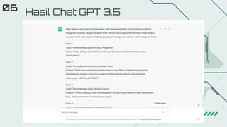Hasil Chat GPT 3.5
06
 