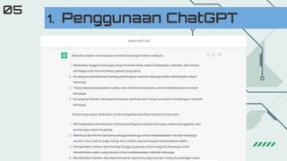 1. Penggunaan ChatGPT
05
 
