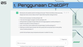 1. Penggunaan ChatGPT
05
 