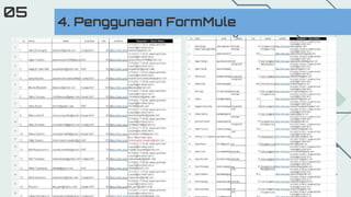 4. Penggunaan FormMule
05
 