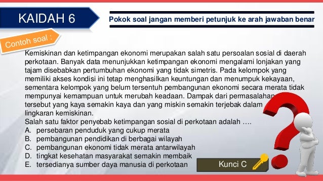 Ppt Penulisan Soal Pilihan Ganda