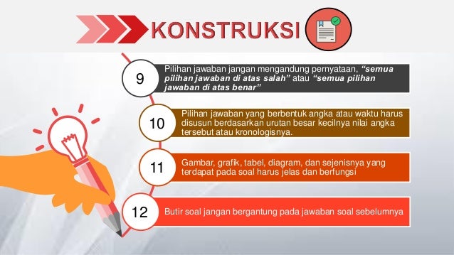 Ppt Penulisan Soal Pilihan Ganda