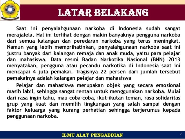 Ppt Penyalahgunaan Narkoba