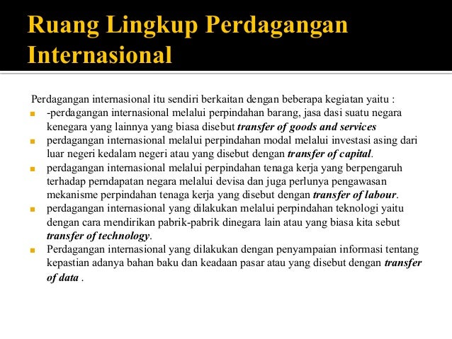 Perdagangan Internasional