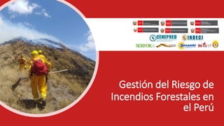 Gestión del Riesgo de
Incendios Forestales en
el Perú
 