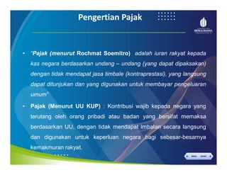 PPT Perpajakan [TM1] pengantar hukum pajak | PDF