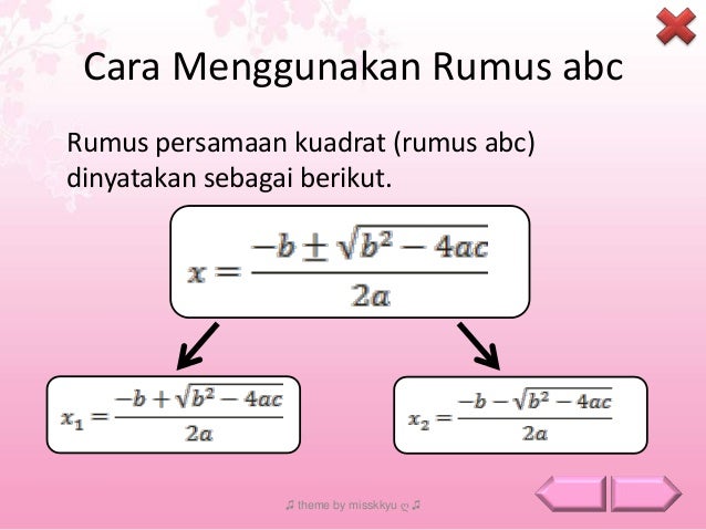 Ppt persamaan kuadrat [diyah sri hariyanti 6 c nim 1051500083]