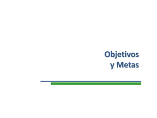 Objetivos
y Metas
 