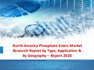 North America Phosphate Esters Market
Research Report by Type, Application &
by Geography – Report 2020
 