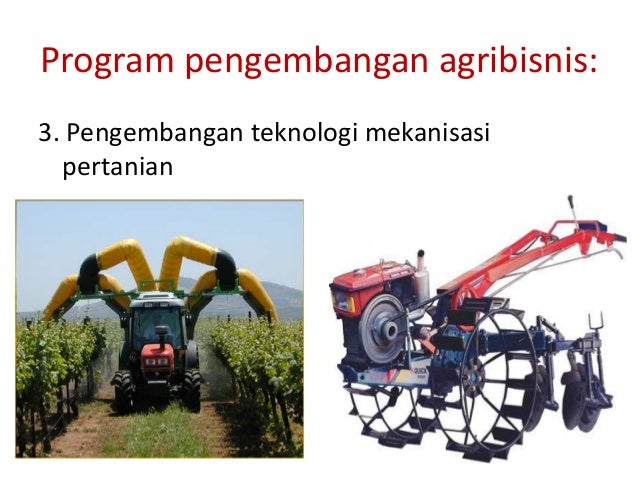 Revitalisasi dan Industrialisasi pada Sektor Pertanian di 