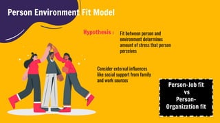 Person Environment Fit Examples Stress & Work Well-Being | PDF