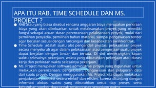 Ms Project Rab Tugas Proyek pembangunan Balai Penyuluhan | PPTX