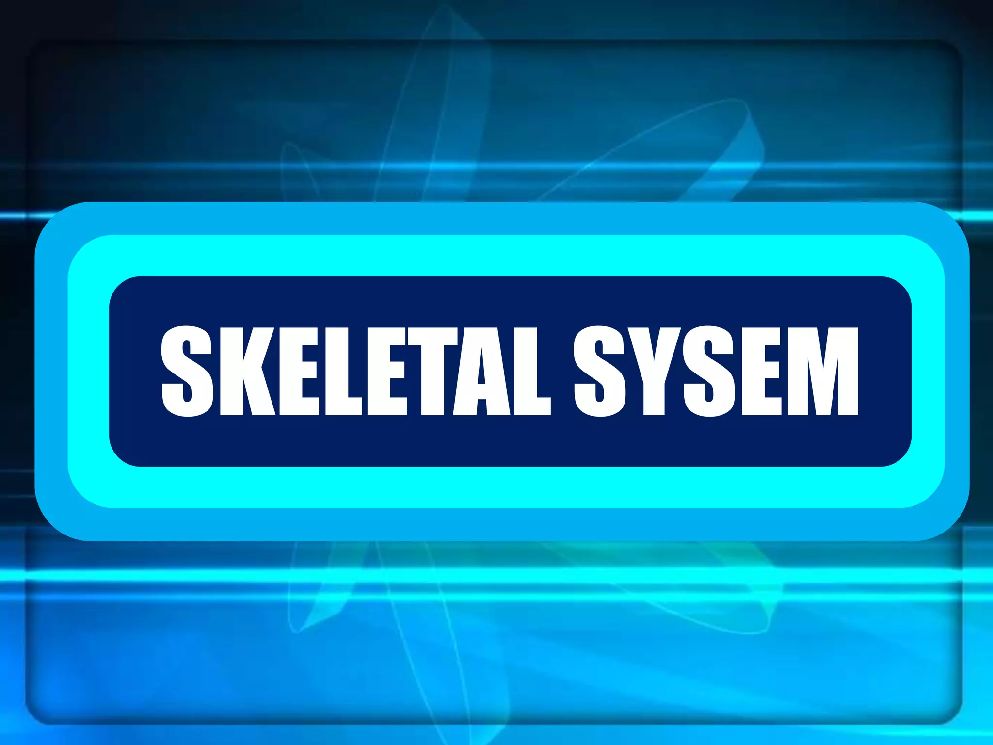`SKELETAL SYSEM
 