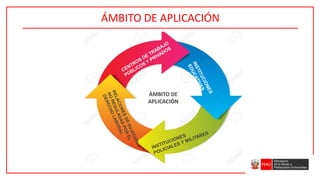 ÁMBITO DE
APLICACIÓN
ÁMBITO DE APLICACIÓN
 