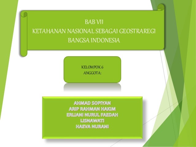 Ketahanan Nasional Sebagai Geostrategi Bangsa Indonesia