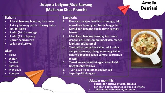 Ide Makanan Internasional Bahan Alat Dan Langkah Pembuatannya