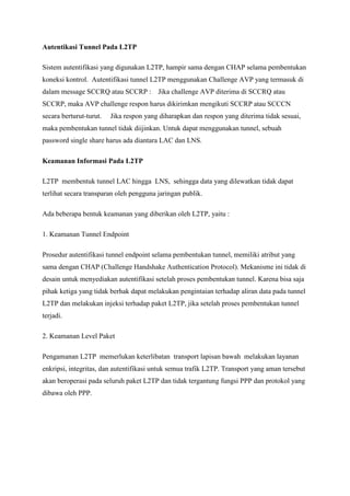 Pptp,l2 f,l2tp | PDF