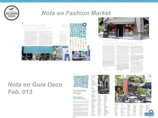 Nota en Fashion Market

Nota en Guía Deco
Feb. 013

 