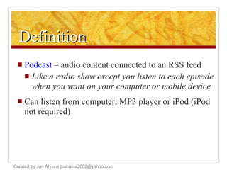 9/27 PPT Podcast Marketing | PPT