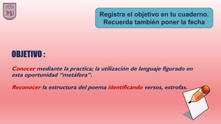 PPT POESÍA.pdfOA 5) Comprender poemas adecuados al nivel e interpretar ...