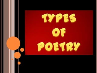  type of poetry that describes
personal experiences, feelings and
thought.

A. Ballad
B.Epic
C. Metrical tale
D.Metrical ...