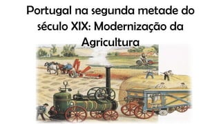 Portugal na segunda metade do
século XIX: Modernização da
Agricultura
 