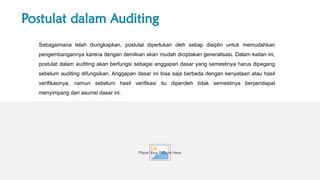 MATERI AUDITING TENTANG 