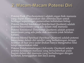 Ppt potensi diri | PPTX